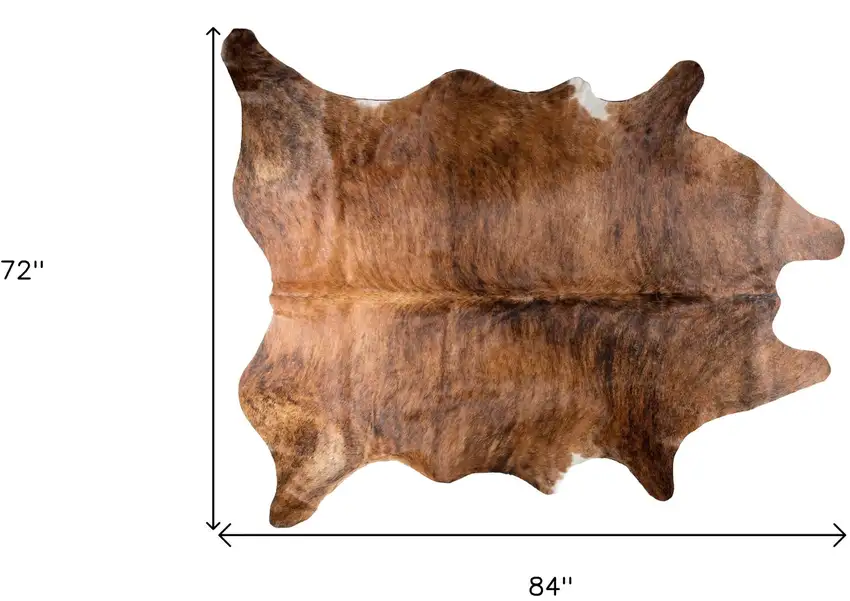 Brown Cowhide Hand Knotted Area Rug Photo 5