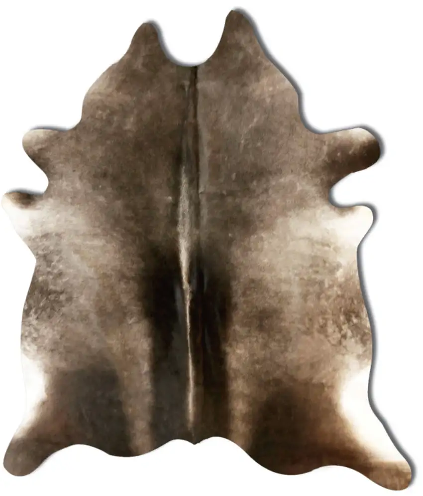 Brown Cowhide Hand Knotted Area Rug Photo 1