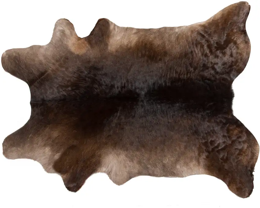 Brown Cowhide Hand Tufted Area Rug Photo 4