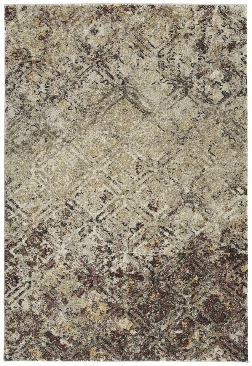 Brown Diamond Area Rug Photo 5