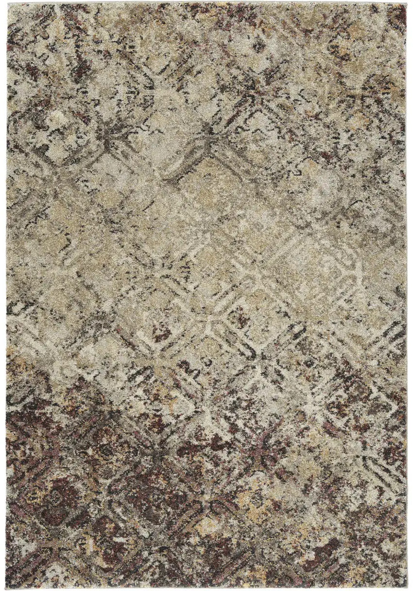 Brown Diamond Area Rug Photo 5