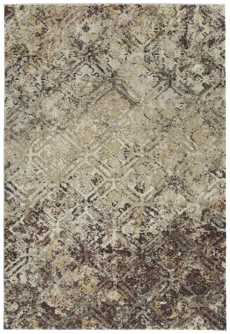 Brown Diamond Area Rug Photo 5