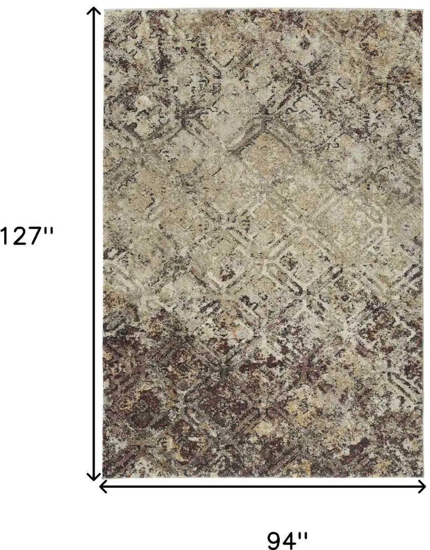 Brown Diamond Area Rug Photo 7