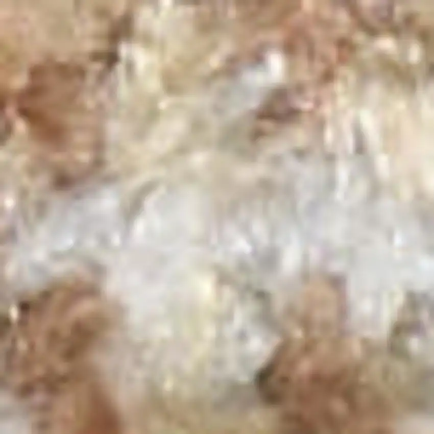 Brown Floral Distressed Area Rug Photo 3