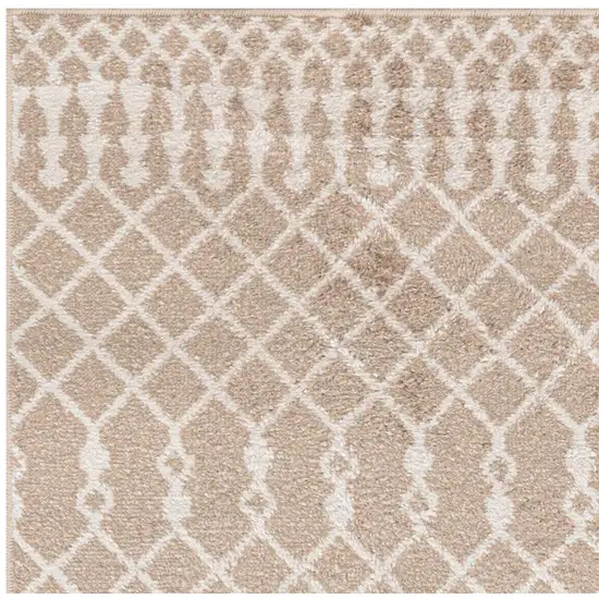 Brown Floral Power Loom Distressed Area Rug Photo 3