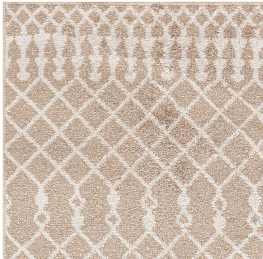 Brown Floral Power Loom Distressed Area Rug Photo 3