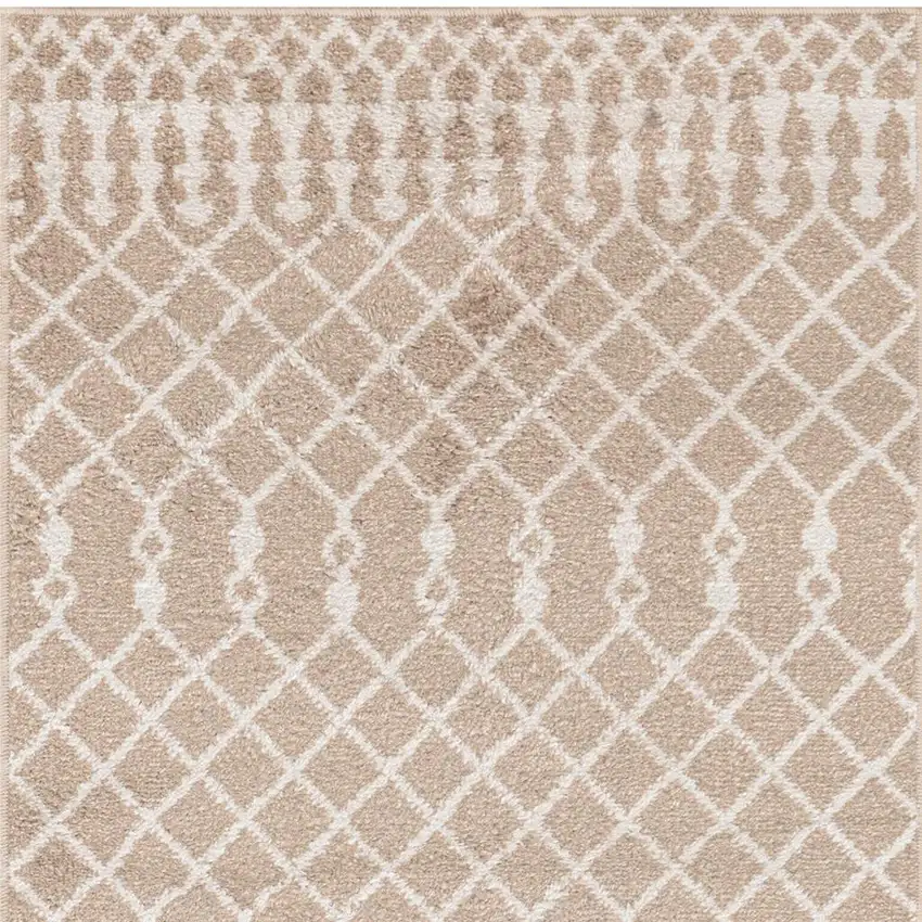Brown Floral Power Loom Distressed Area Rug Photo 6