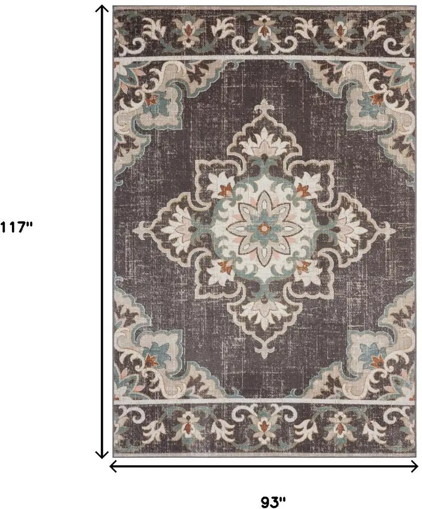 Brown Indoor Outdoor Area Rug Photo 3