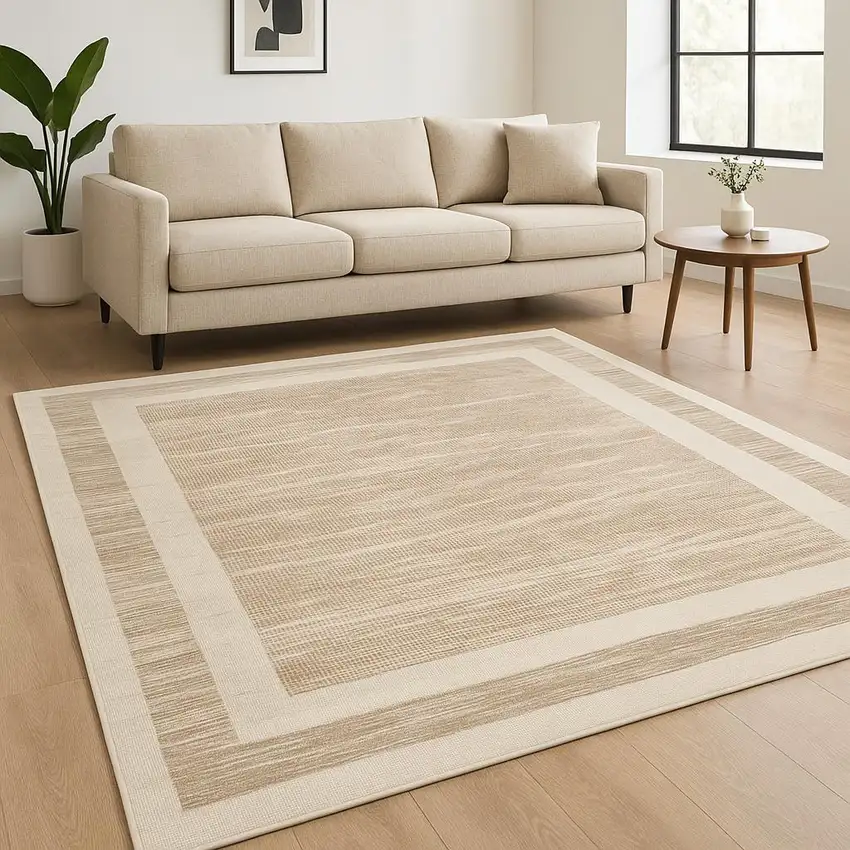 Brown Geometric Area Rug Photo 1
