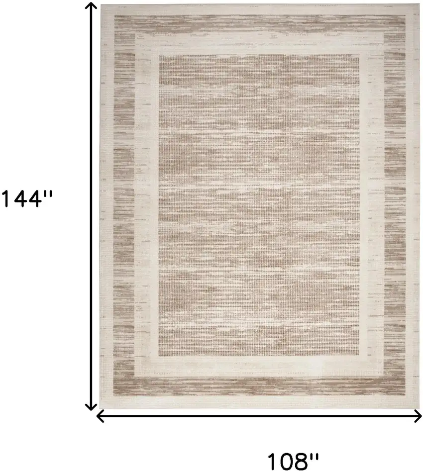 Brown Geometric Area Rug Photo 3