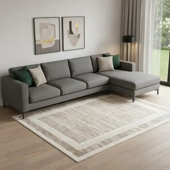 Brown Geometric Area Rug Photo 1