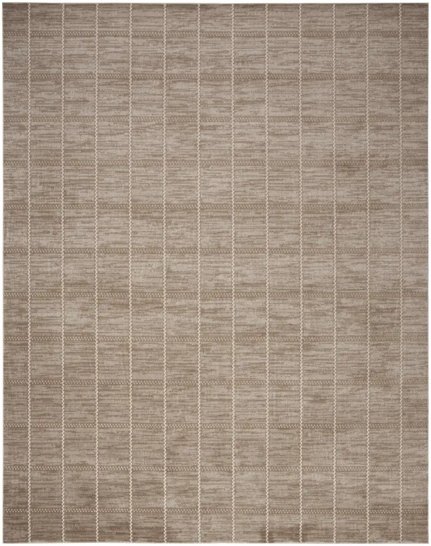 Brown Geometric Area Rug Photo 8