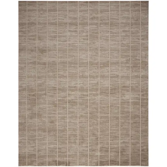 Brown Geometric Area Rug Photo 2