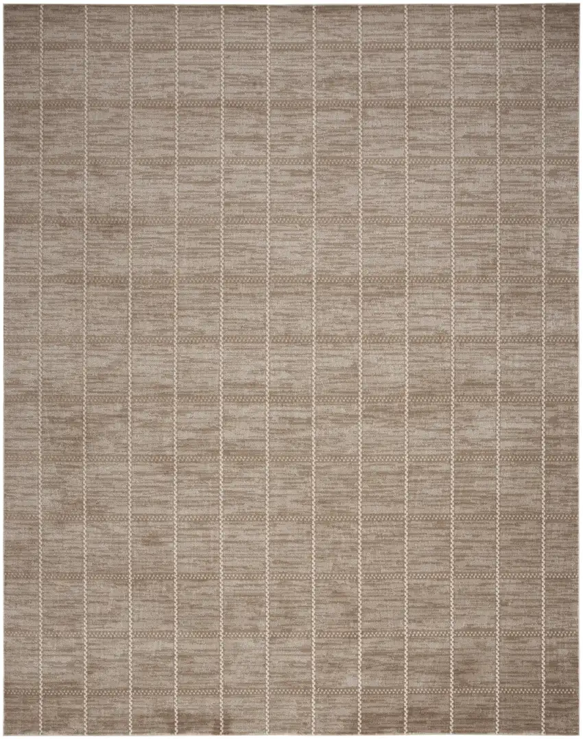 Brown Geometric Area Rug Photo 2