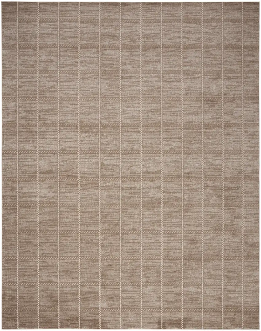 Brown Geometric Area Rug Photo 7