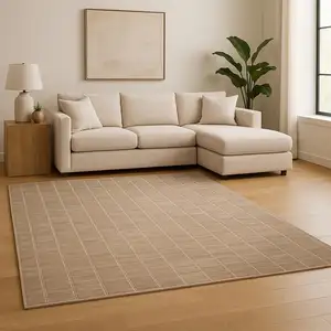 Photo of Brown Geometric Area Rug
