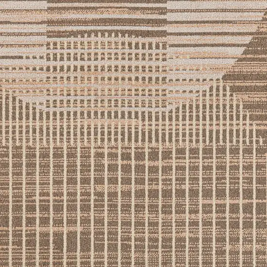 Brown Geometric Area Rug Photo 9