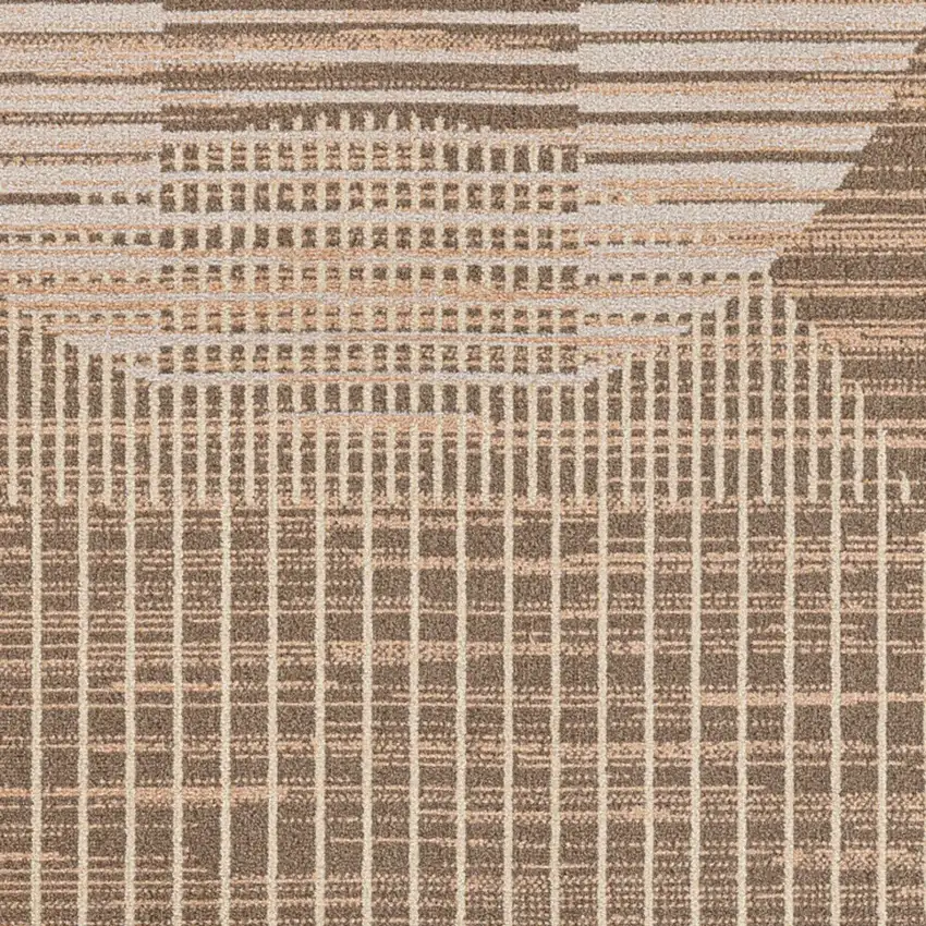Brown Geometric Area Rug Photo 9