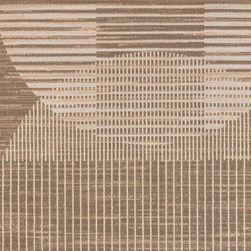 Brown Geometric Area Rug Photo 9
