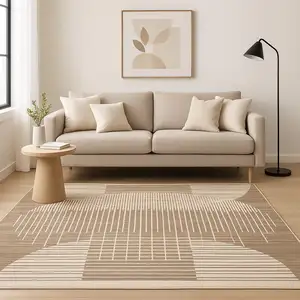 Photo of Brown Geometric Area Rug