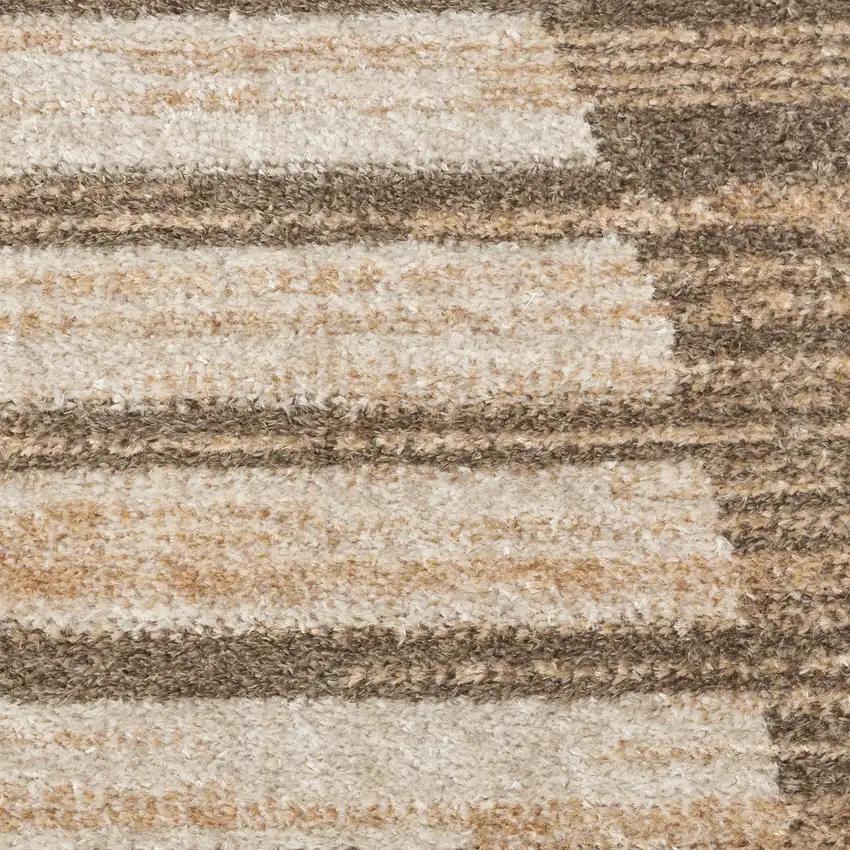 Brown Geometric Area Rug Photo 3