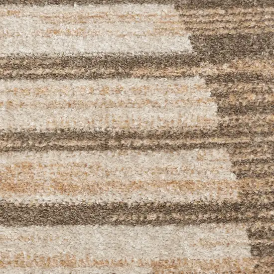 Brown Geometric Area Rug Photo 3