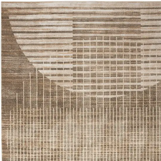 Brown Geometric Area Rug Photo 9