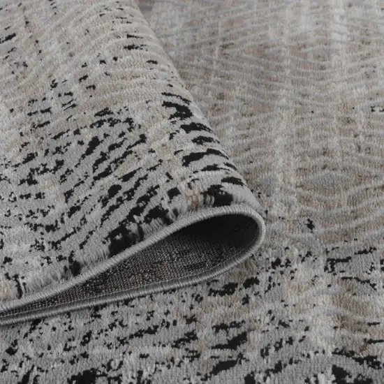 Brown Geometric Area Rug Photo 5