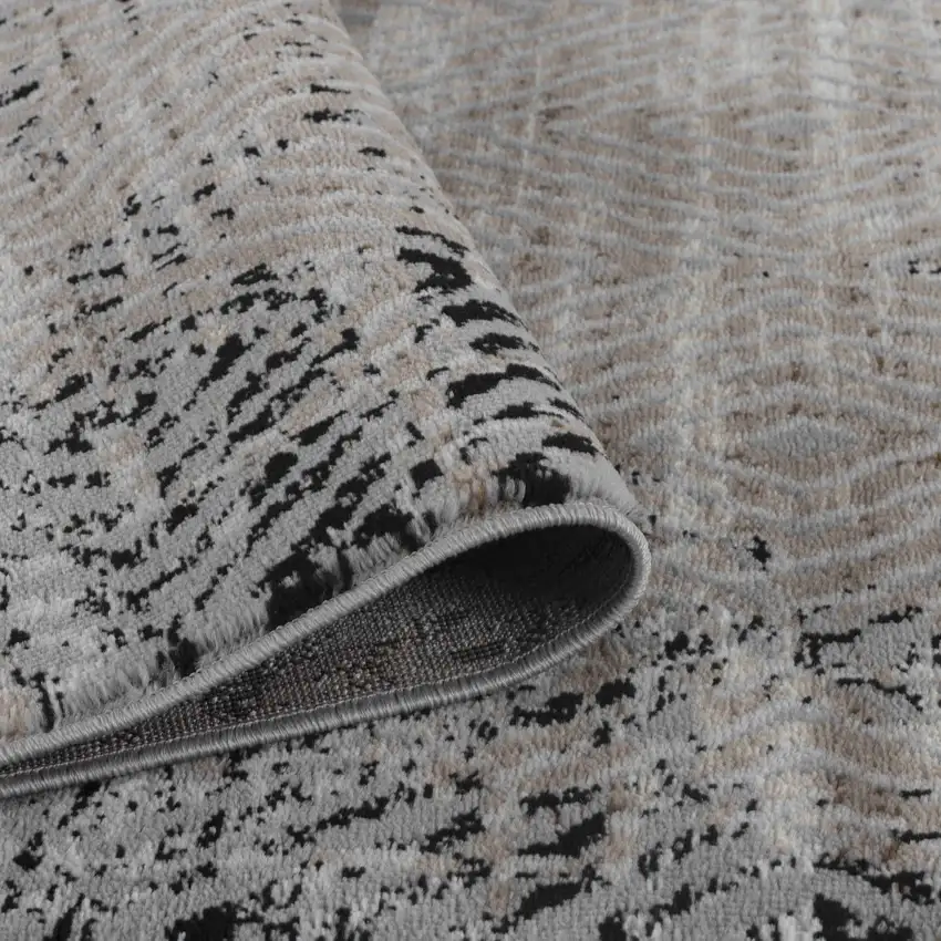 Brown Geometric Area Rug Photo 5