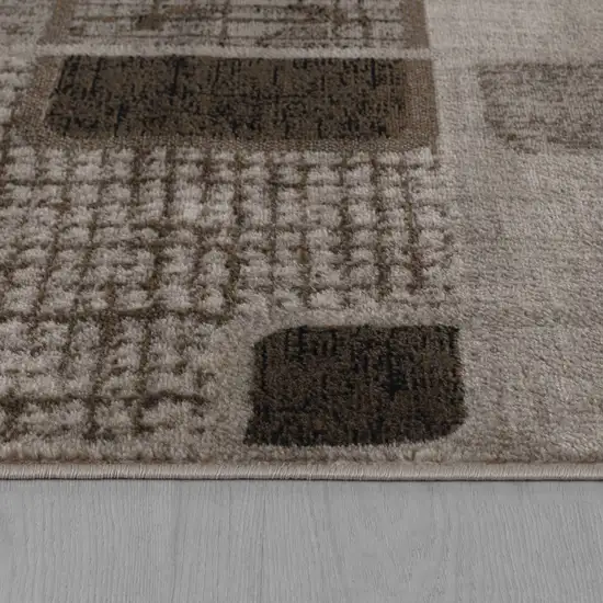 5' X 8' Brown Geometric Area Rug Photo 9