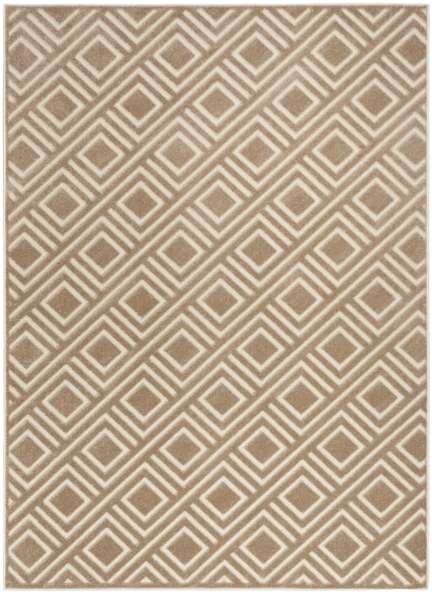 Brown Geometric Area Rug Photo 1