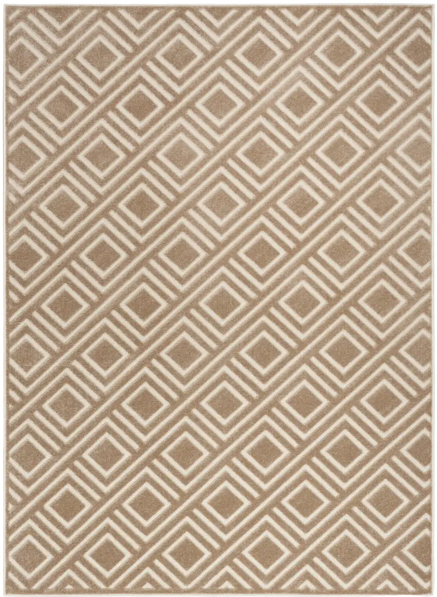 Brown Geometric Area Rug Photo 2