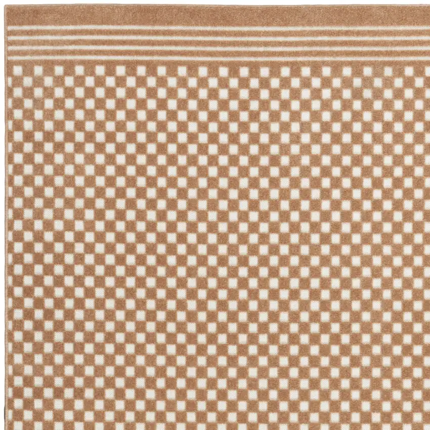 Brown Geometric Area Rug Photo 9