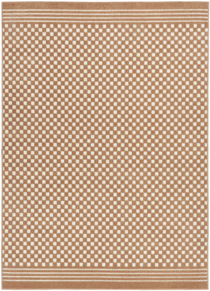 Brown Geometric Area Rug Photo 1