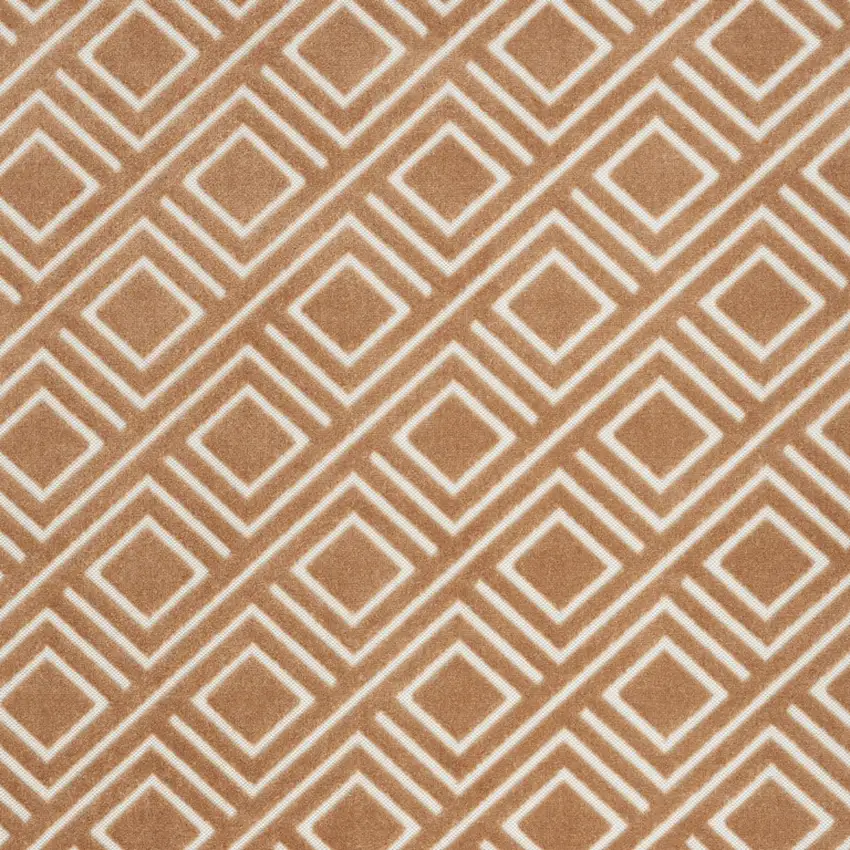 Brown Geometric Area Rug Photo 6