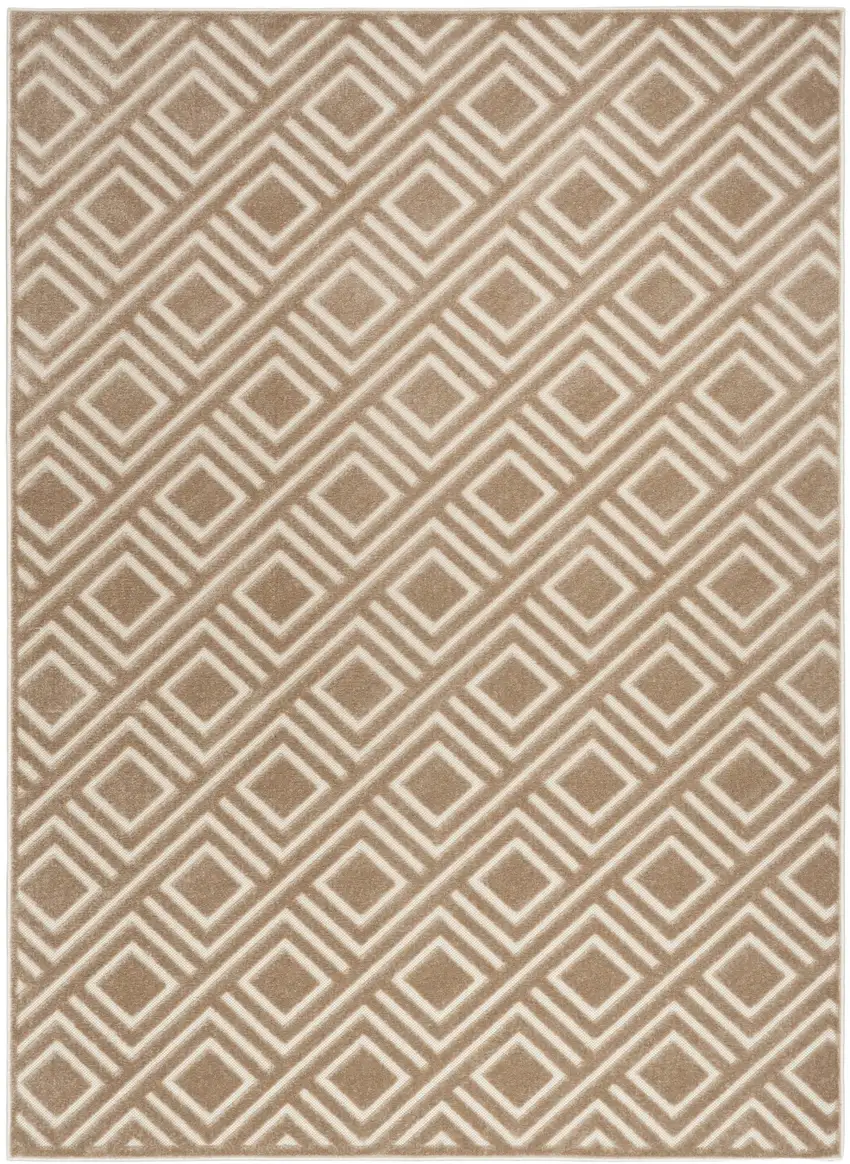 Brown Geometric Area Rug Photo 1
