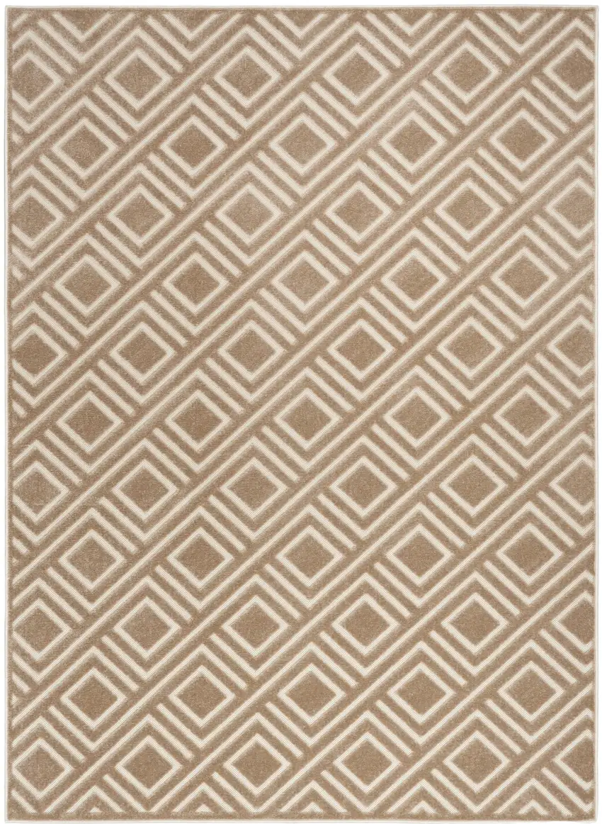 Brown Geometric Area Rug Photo 2
