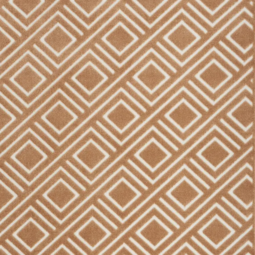 Brown Geometric Area Rug Photo 7