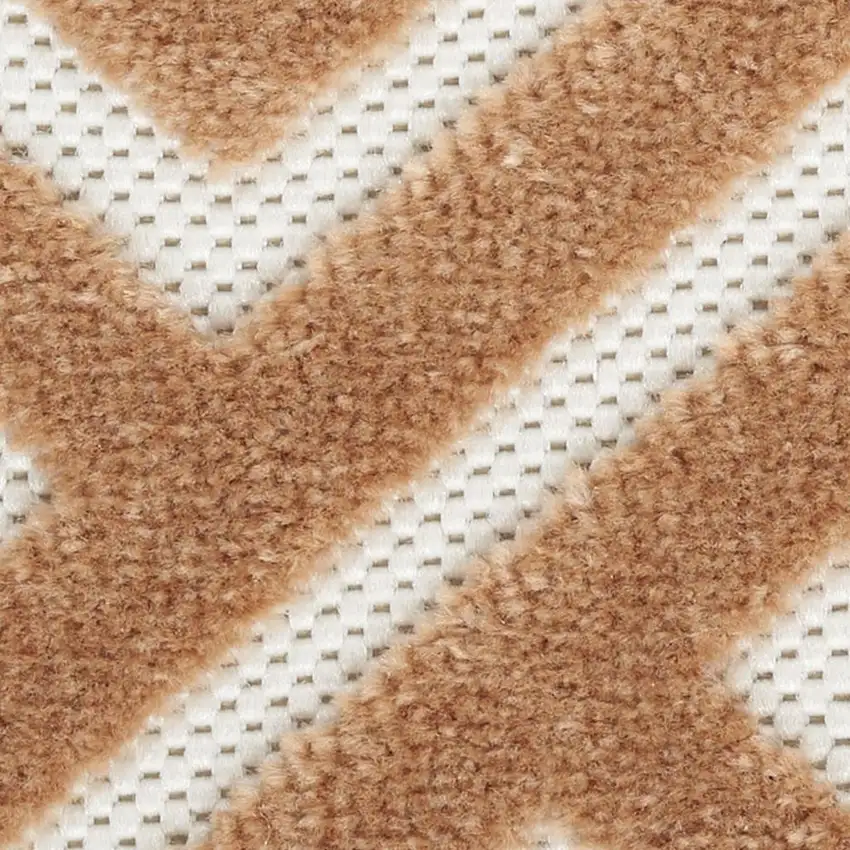 Brown Geometric Area Rug Photo 3