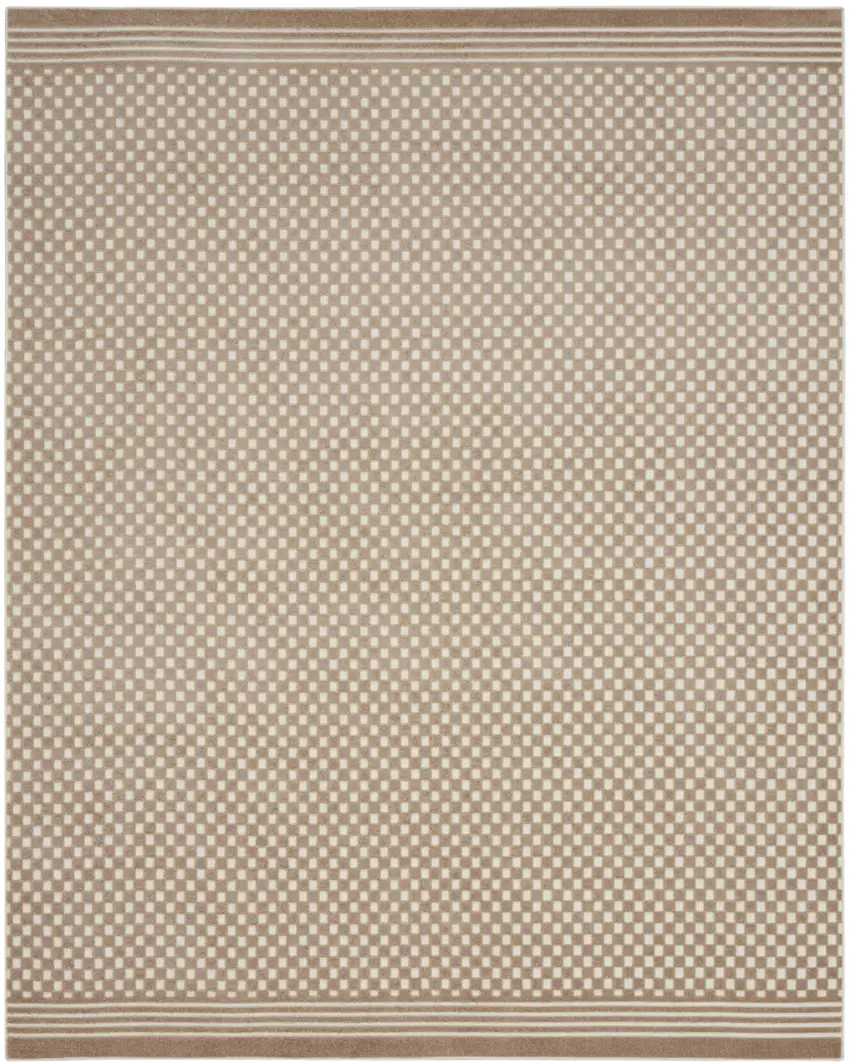 Brown Geometric Area Rug Photo 2