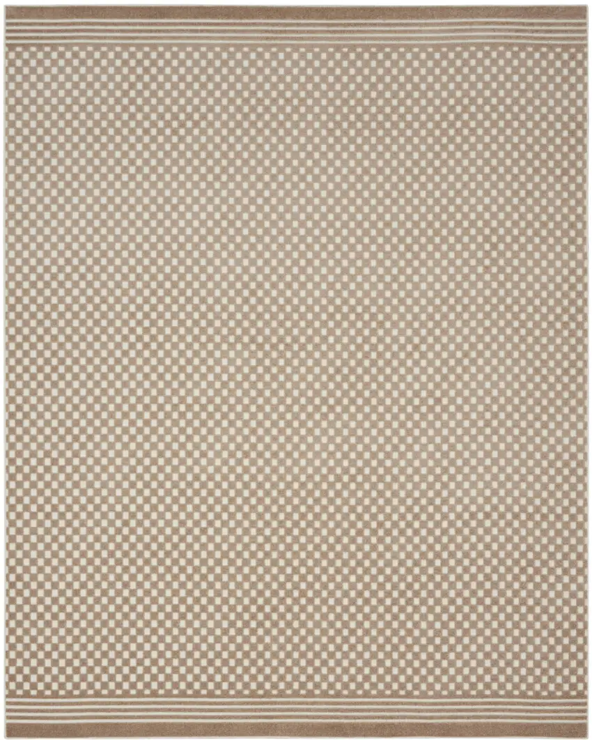 Brown Geometric Area Rug Photo 4