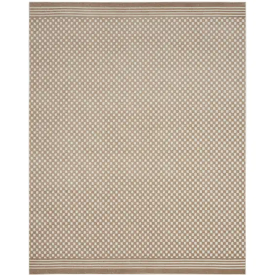 Brown Geometric Area Rug Photo 4