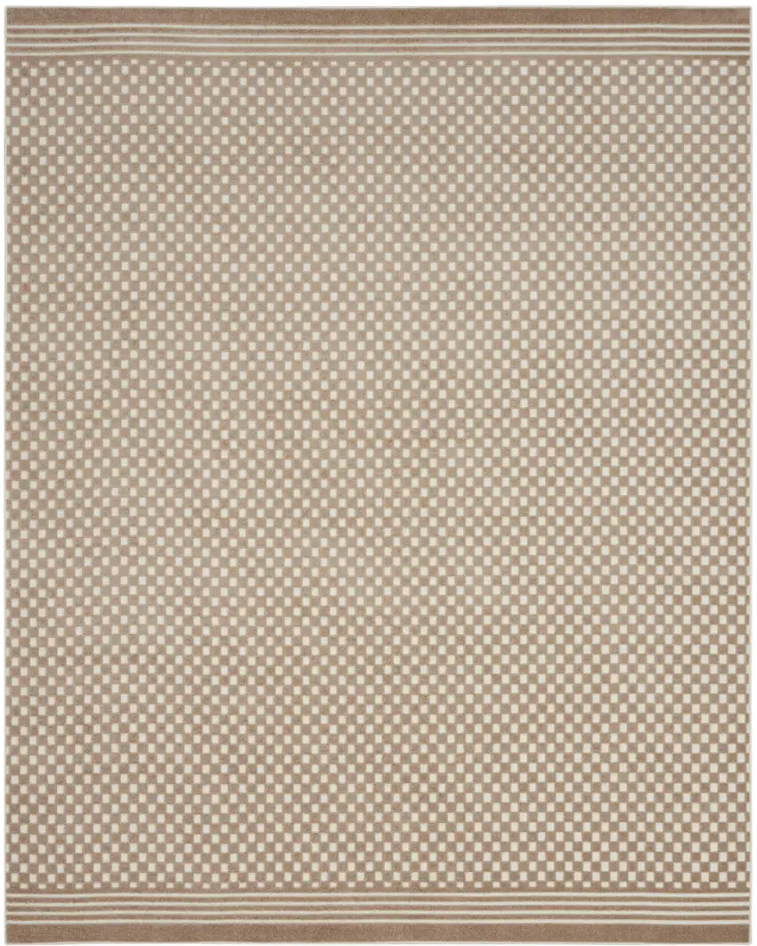 Brown Geometric Area Rug Photo 4