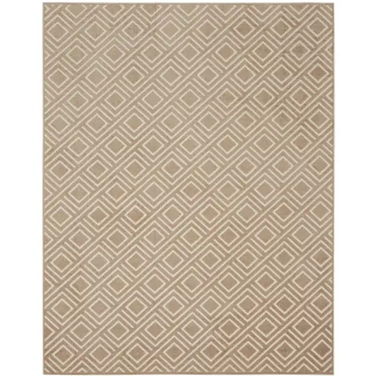 Brown Geometric Area Rug Photo 1