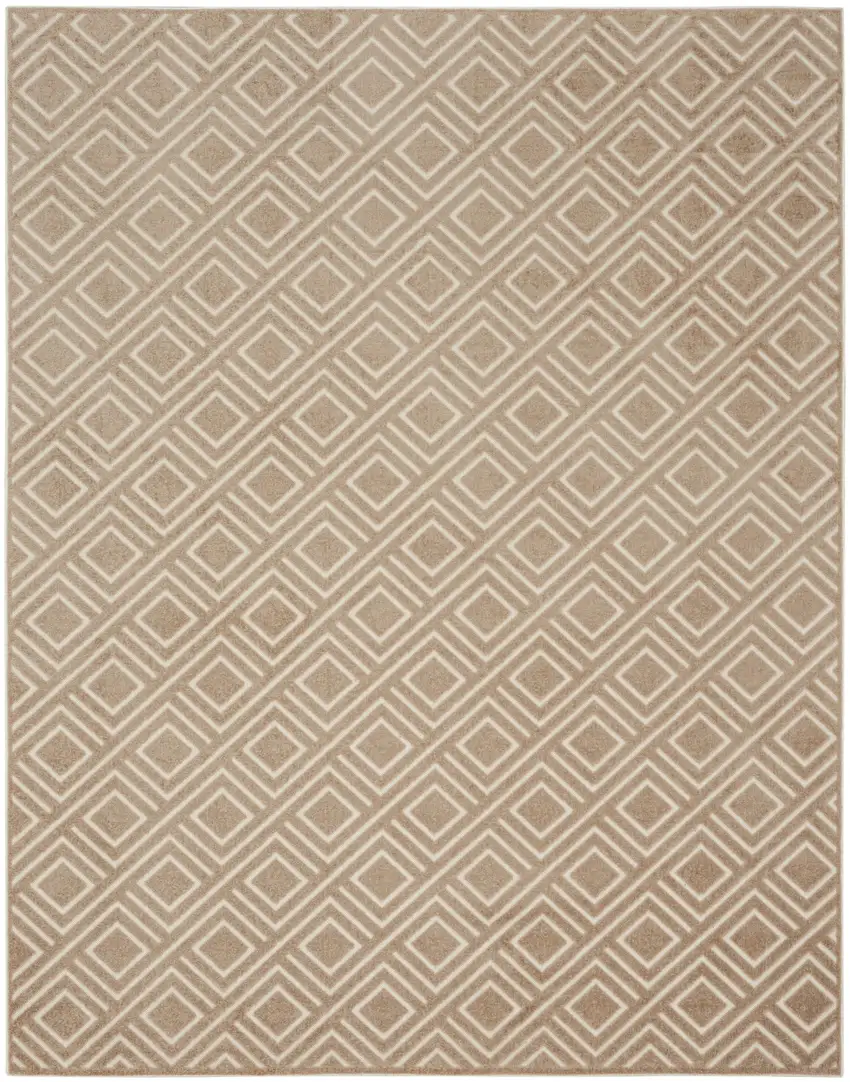 Brown Geometric Area Rug Photo 1