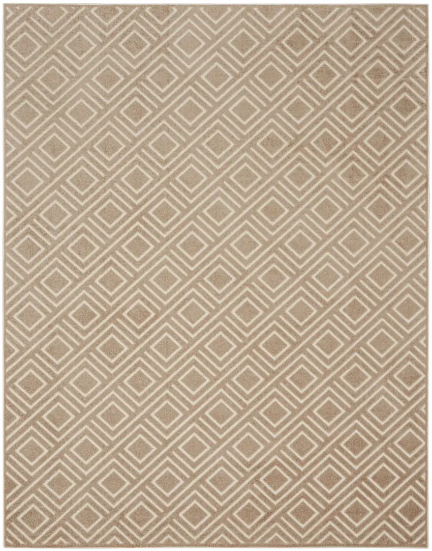 Brown Geometric Area Rug Photo 2