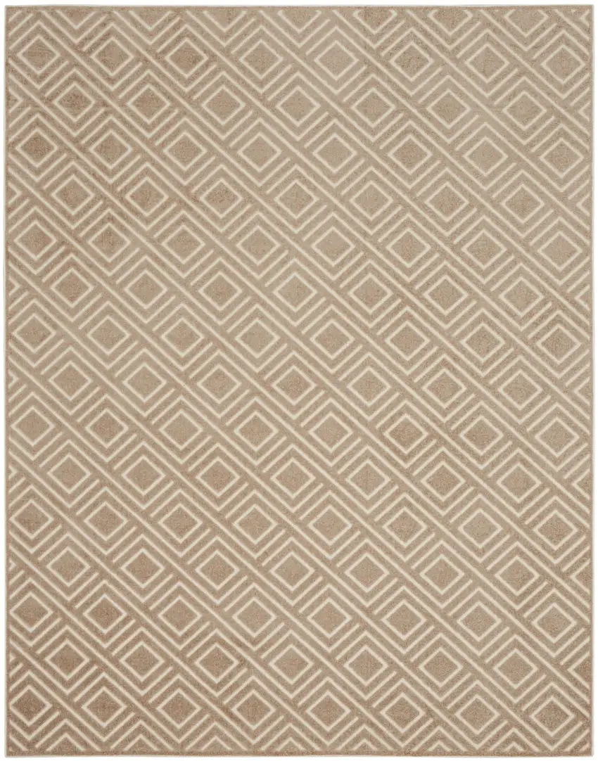 Brown Geometric Area Rug Photo 4