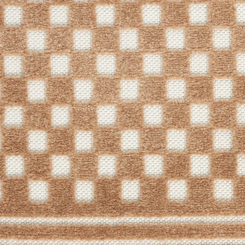 Brown Geometric Area Rug Photo 3