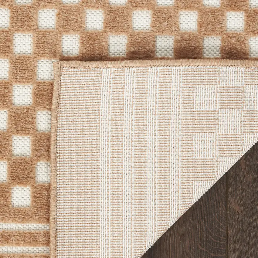 Brown Geometric Area Rug Photo 9