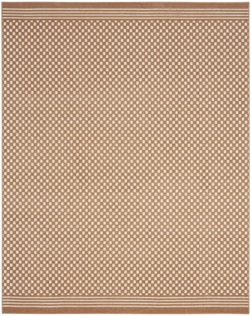 Brown Geometric Area Rug Photo 2